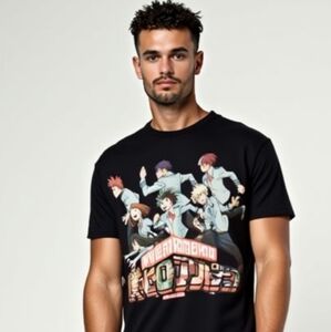 My Hero Academia Black Graphic T-Shirt